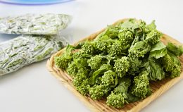 【菜の花の冷凍】食感と香りをキープ！2種類の冷凍方法