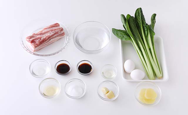 お手軽ルーローハンの材料の写真