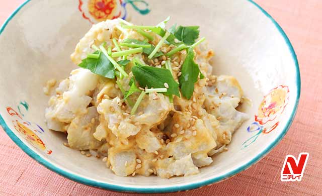 里芋の味噌マヨサラダの写真