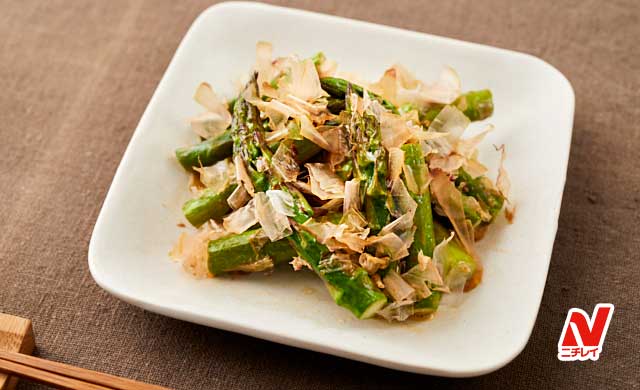 アスパラのマヨ炒めの写真