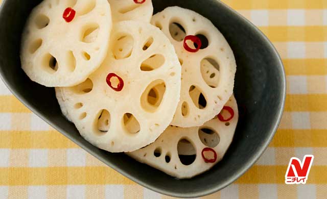 れんこんの甘酢漬けの写真