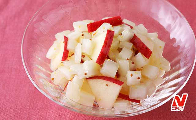 白菜とりんごのコールスロー風サラダの写真