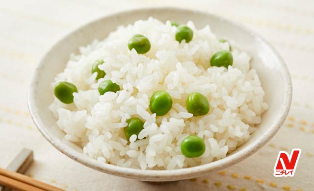グリーンピースごはんの写真