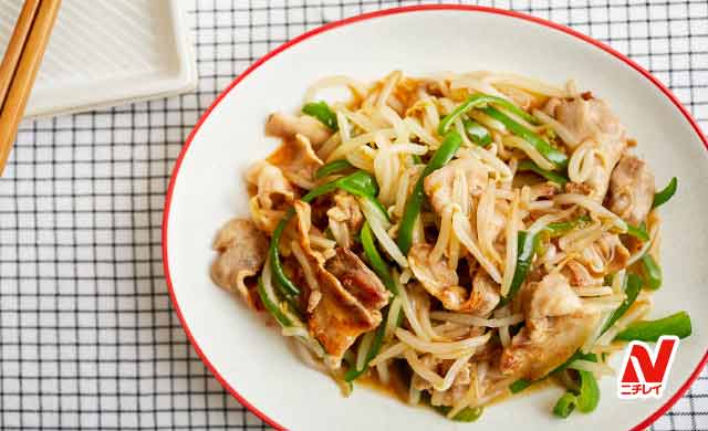 冷凍もやしの中華風炒めの写真