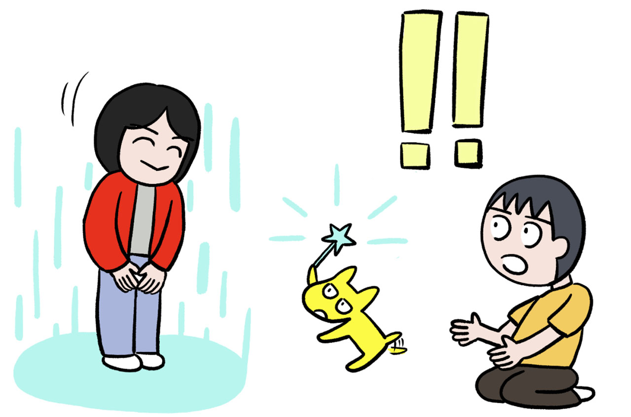 ナビ君の力で「ニチレイさん」が突然斎藤の元に現れた