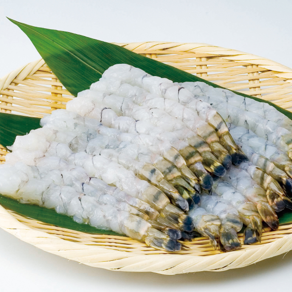 下ごしらえ尾付きむきえび （ブラックタイガーえび・バナメイえび）